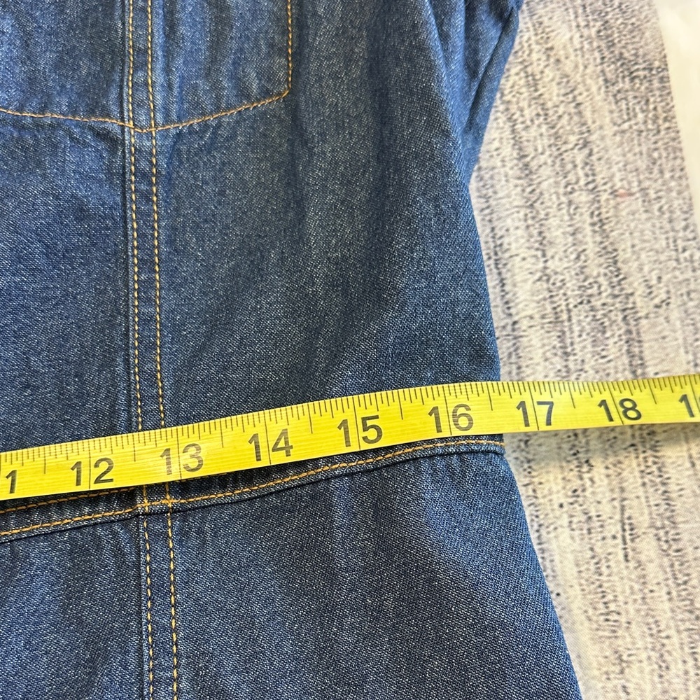 Frye Sz Small Denim Dress / Jacket • NWOT! - Picture 8 of 13